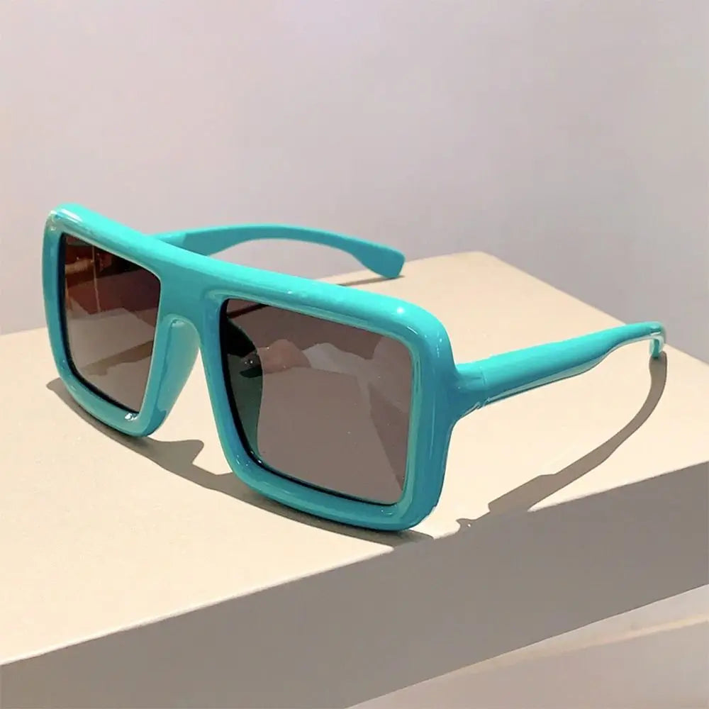 Big Oversized Square Sunglasses Punk UV400 Protection Thick Frame Sun Glasses Lady Shades for Women & Men