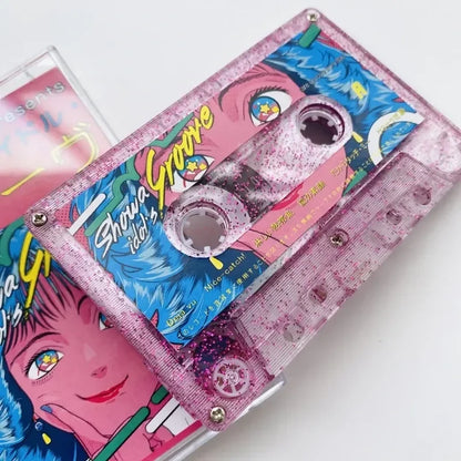Steam Wave Retro Night Tempo Presents Showa Vaporwave Music Tape Confused Teenager Cosplay Soundtracks Box Cassette Walkman Tape