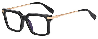 TR90 Men's Square Glasses Metal Frame Anti Blue Light Oversized Reading Glasses New Double Colors Women's Presbyopic Glasses
