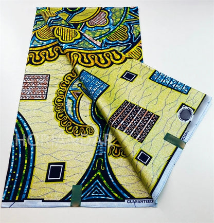 2026 Grand Super Original African Wax Fabric High Quality Nigerian Print Ankara Fabric For Sewing 6 Yard Women Dress 100% Cotton