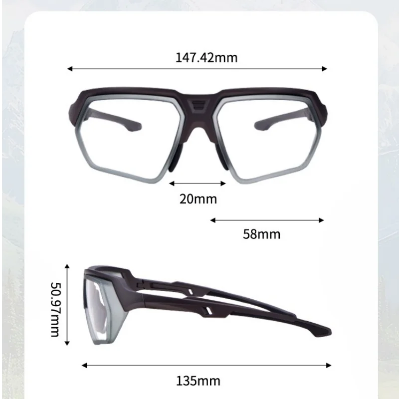 MOMOJA Cycling Glasses Integrated Windproof Goggles Football Badminton Basketball Men and Women Sports Prescription Glasses T11