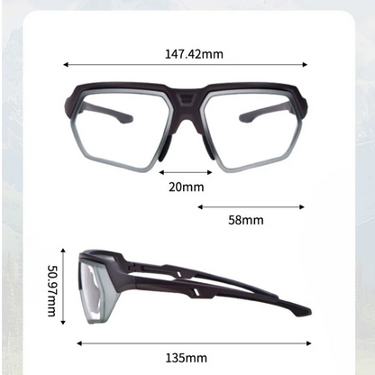 MOMOJA Cycling Glasses Integrated Windproof Goggles Football Badminton Basketball Men and Women Sports Prescription Glasses T11