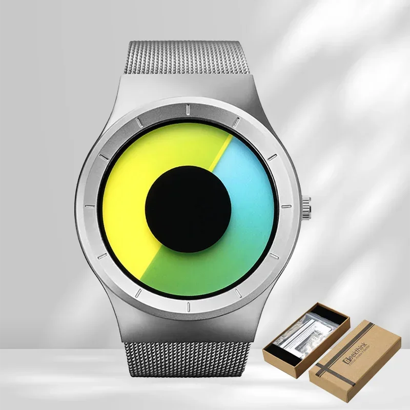NEW Creative Quartz Watches Men Top Fashion Brand Casual Stainless steel Mesh Band Unisex Watch Clock Male female Gentleman gift