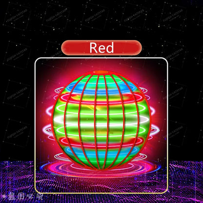 Pro Magic Flying Ball with LED Glow Lights, 360° Rotating Hand-Controlled Gyro Spinner Hover Orb, Fidget Toy for Teens and Adult