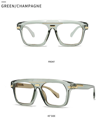 New Oversized Korea Style Reading Presbyopic Glasses Men Anti Blue Light Presbyopia Eyeglasses Fashion Square Pilot Optical Glas