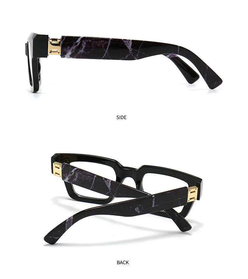 New Green Oversized Square Reading Glasses Men Women Personality Optical Eyeglasses Anti Blue Light Computer Presbyopic Glasses