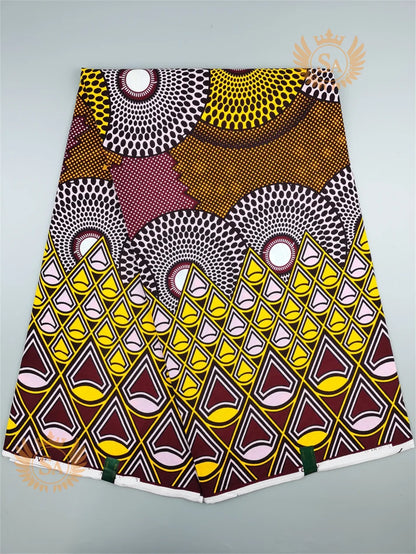 New 100% Cotton Original Real Wax Ankara Fabric 2021 African Print Fabric For Wedding Dress Tissue African Fabric Wax Fabric