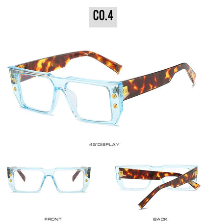 YOOSKE Square Eyeglasses Frames for Women Men Anti Blue Light Glasses Frame Optical Computer Eyewear