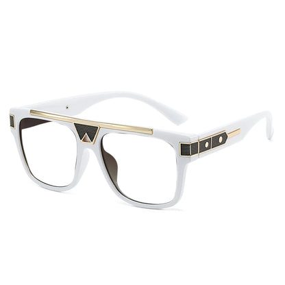 R57330 Luxury Large Frames Reading Glasses Vintage Rivet Optical Presbyopic Spectacles Dioptric +50 +100 +200 +300