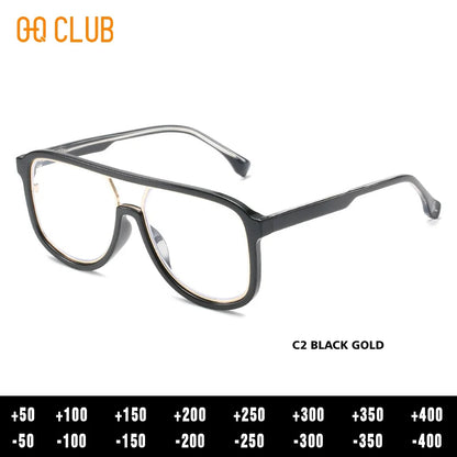 O-Q CLUB Men's Glasses for Reading Glass Eyeglasses Women's Eyepieces Graduated Lenses to Read Eye-glasses -1 Eyeglass Frames