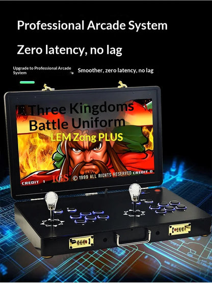 2026 New 14-inch Large Screen Home Game Console for Two-Player Fighting Built-in Games No Lag Street Fighter Arcade Game Console
