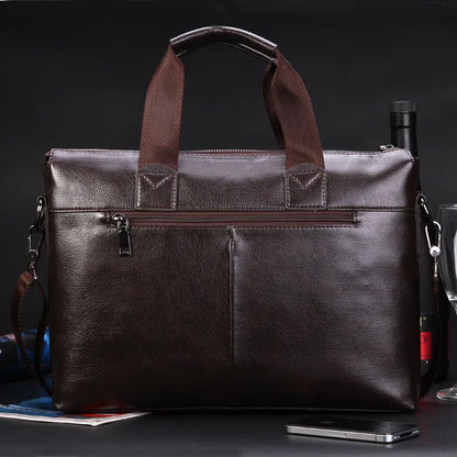 Men Briefcase Bag for Documents Designer Leather Luxury Brand Men's Business Travel Big Capacity A4 Document Organizer handbag