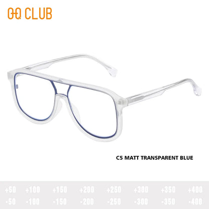 O-Q CLUB Men's Glasses for Reading Glass Eyeglasses Women's Eyepieces Graduated Lenses to Read Eye-glasses -1 Eyeglass Frames