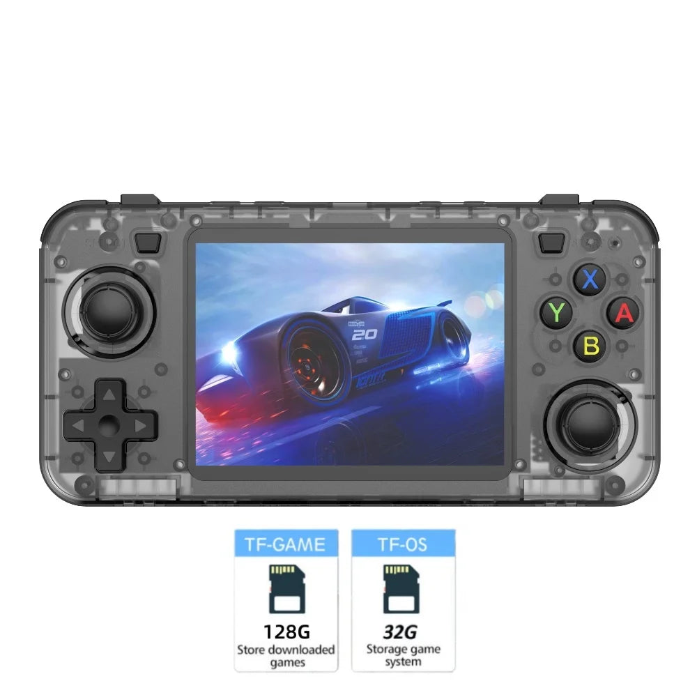 New R36H Game Console R36S Horizontal Retro Handheld Consolas Open Source Portable Pocket Video Player 64GB 3.5 Inch Boy Gift