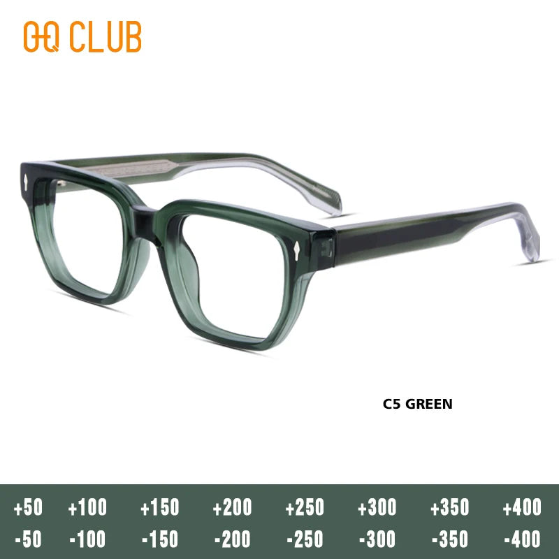 O-Q CLUB Glasses Myopia Eyeglasses Photochromic Glasses Man Prescription Blue Light Lenses to Read Women Lens Reading Glass Men