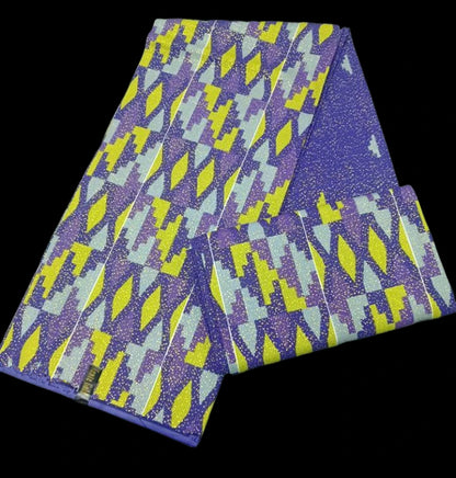 KENTE 4+2YARD 2024 Latest Design 6 Yards/lot African Fabric Gold Powder Ankara 100% Cotton Farbic For Sewing Wax Print Fabric