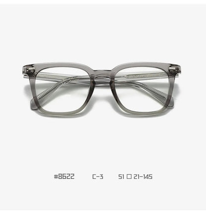 Transparent Square Men's Reading Glasses TR90 Large Frame Block Harmful Blue Light Myopia Prescription Glasses For Women