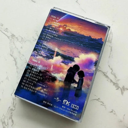 Anime Your Name RADWIMPS Music Tape Greatest Hits OST Album 2pcs Cassettes Cosplay Walkman Recorder Soundtracks Box Party Music