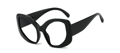 Oversized Reading Glasses Women Luxury Brand Designer Cat Eye Chunky Glasses Anti Blue Light Customised Prescription Glasses