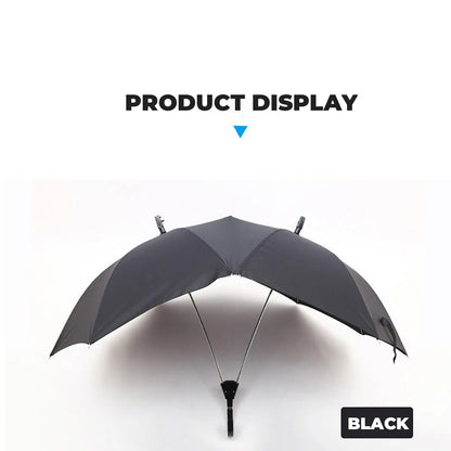 Convenient Umbrella Manual Closing Double Umbrella Large Area Coverage Sun Protection Couple Umbrella Rain-Roof