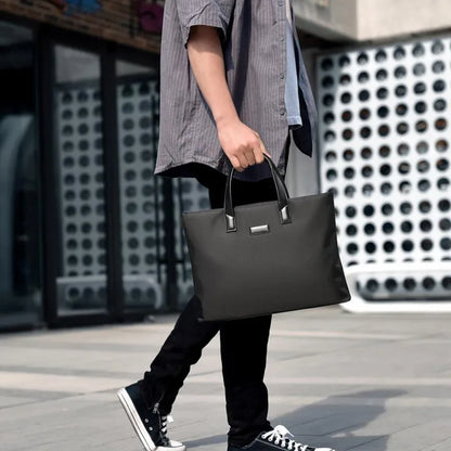 2024 New Briefcase Portable Document Backpack Large Capacity Business Men's Bag Computer Bag Public Document Bag