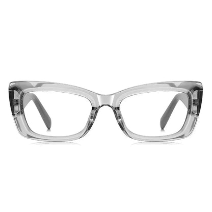 Classic Square Anti Blue Light Blocking Reading Glasses For Women Men Simple Thick Frame Design Myopia Prescription Glasses