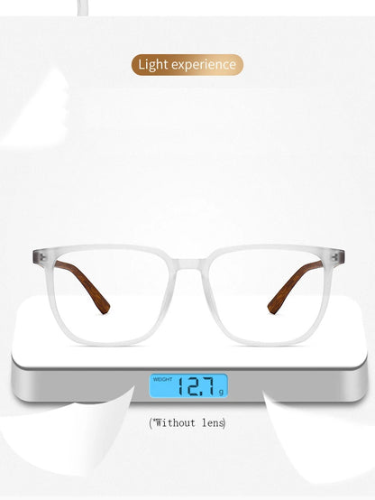 Wood Pattern Retro Anti Blue Light Glasses for Men Optical TR90 Male Square Glasses Frame Women Clear Lens Gift Frames F75233