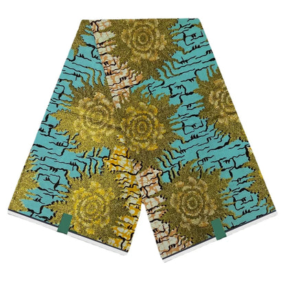 Grand Super 100% Cotton African Wax Fabric High Quality Wax Print Ankara Fabric For Sewing 6yards Women Fabric