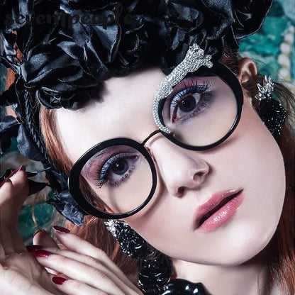 Oversized Round Sunglasses Women Big 2026 Luxury Brand Crystal Leopard-Shaped Sun Glasses for Ladies Anti Blue Light Eyeglasses