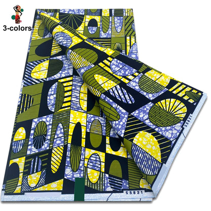 2025 Guaranteed Veritable Original African Wax Print Fabric Real Nigerian 100% Cotton Ankara Wax Fabric Soft Pagne Spuer Batik