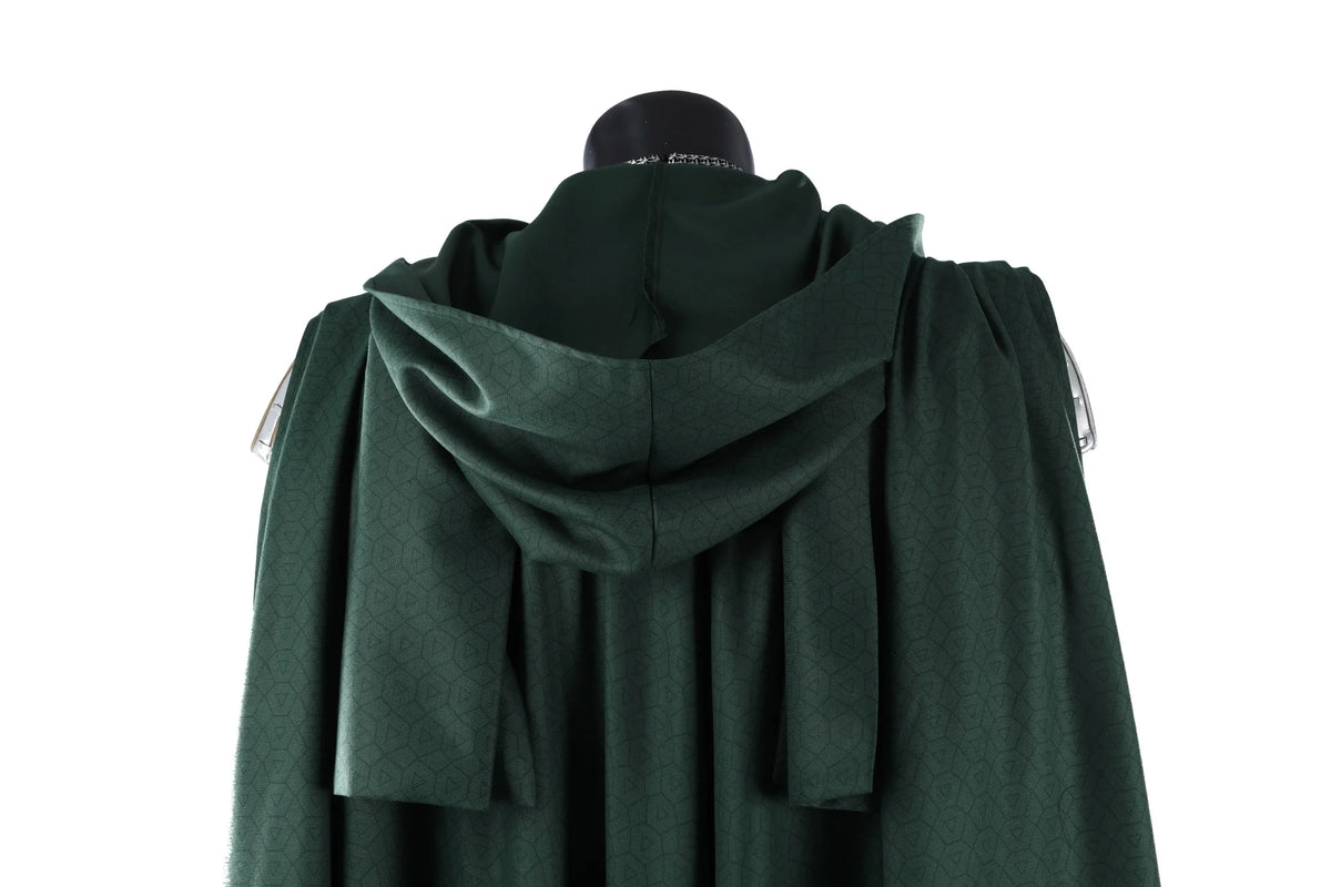 New Doom Cosplay Costume High Quality Green Cloak Mask Shoes Armor Set Men's Superhero Role Play Uniform Halloween Outfit Custom