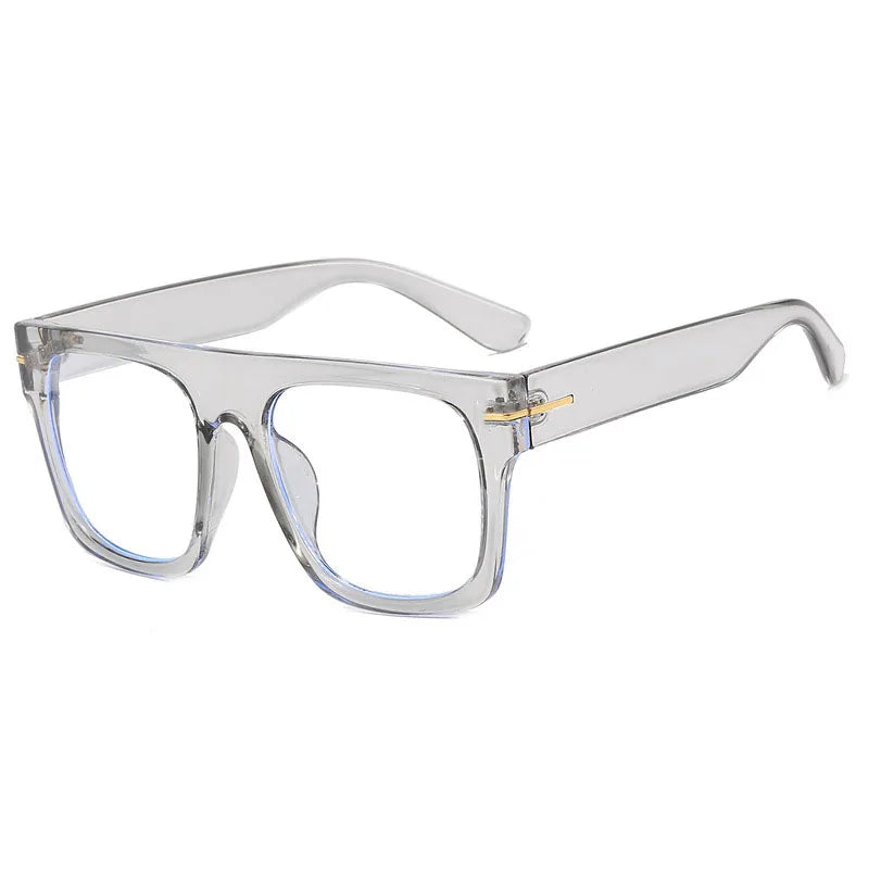 Large Square Anti Blue Light Reading Glasses Men Women Classic Designer Clear Presbyopic Eyewear Prescription Optical Glasses