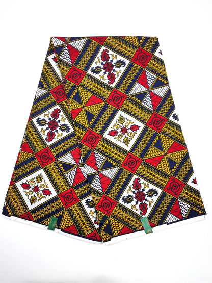 Dutch Ankara Wax Print Fabric High Quality Wax African Hollandais Fabric 100% Cotton Soft African Veritable Real Wax for Dress