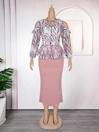 2025 Elegant African Dresses for Women Africa Clothing Plus Size Wedding Party Dress Dashiki Ankara Office Lady Outfit Robe
