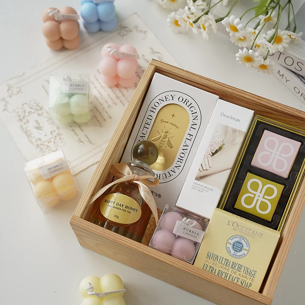 Little Bubble Cube Candle Handmade Scented Candle Aromatherapy Soy Wax Candle Wedding Birthday Candles Party Home Decoration