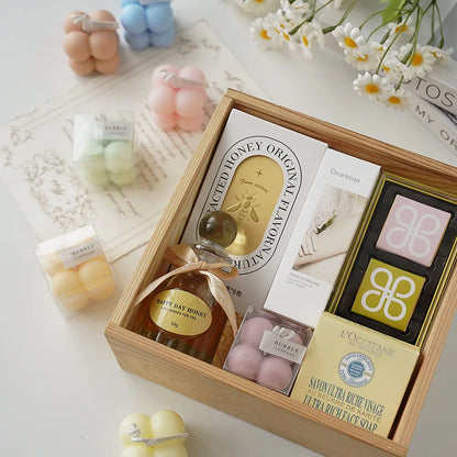 Little Bubble Cube Candle Handmade Scented Candle Aromatherapy Soy Wax Candle Wedding Birthday Candles Party Home Decoration