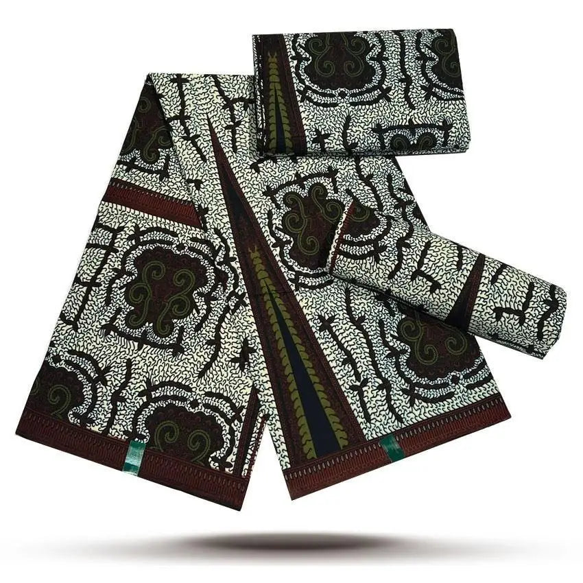African Wax Fabric Lastest Prints Cotton Material High Quality Pagne Origin Real Ankara Gold Printed For Sewing Wedding Dress