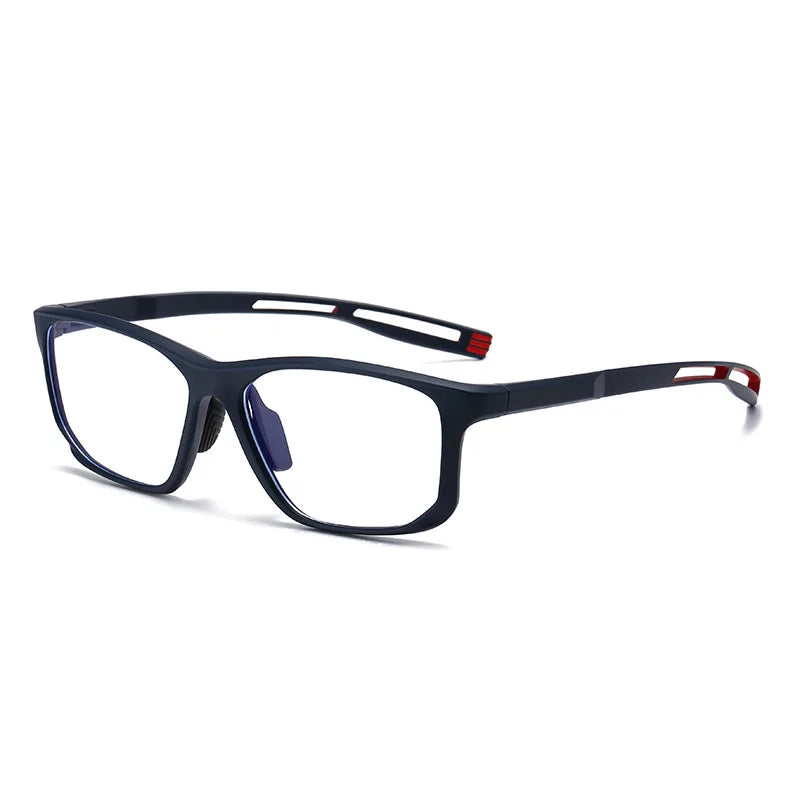 YIMARUILI Ultra-light TR90 Sports Glasses Men and Women Outdoor Cycling Fashion Square Optical Prescription Eyeglasses Frame 300
