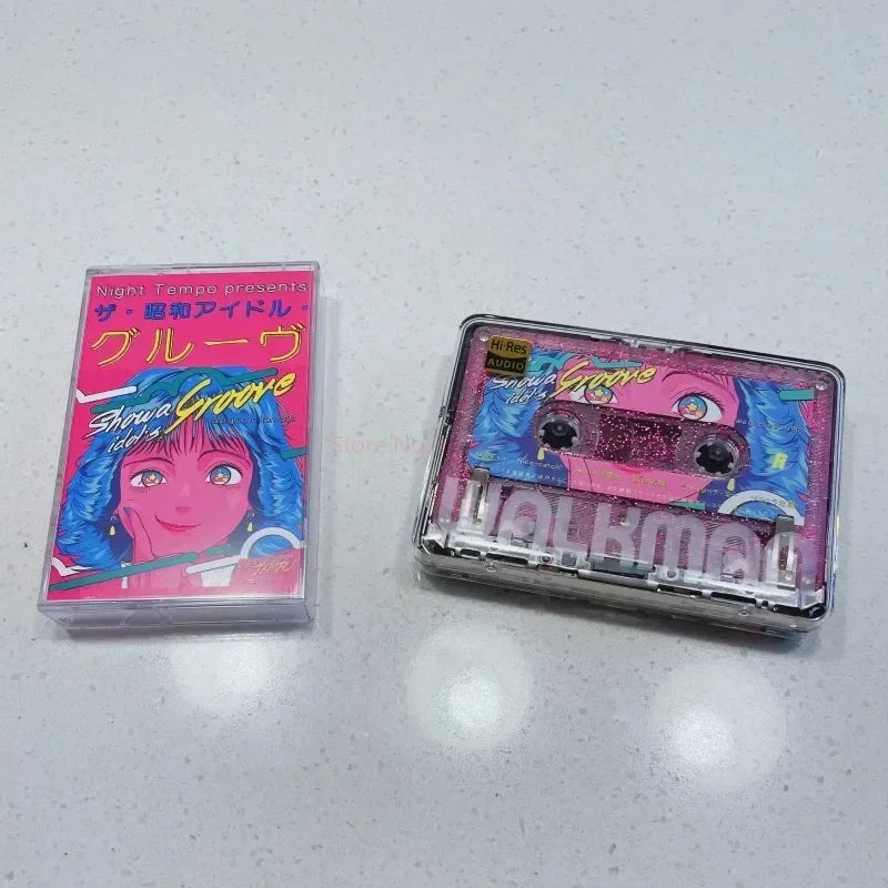 Steam Wave Retro Night Tempo Presents Showa Vaporwave Music Tape Confused Teenager Cosplay Soundtracks Box Cassette Walkman Tape