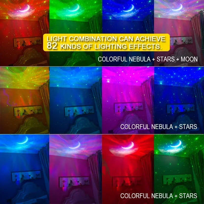 Galaxy Star Projector Night Light with Timer and Remote for Bedroom, Kids Room Decor, Nebula Ceiling Lamp, Gifts