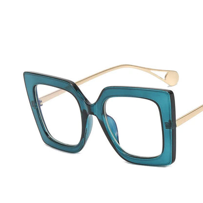 Vintage Transparent Square Glasses Frame Women Men Clear Glasses Optical Eyeglasses Frame Lens Spectacle Frame Unisex Anti Blue