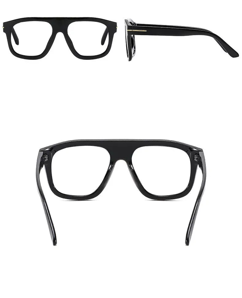 Oversized Square Reading Glasses Woman Men Decoration Retro Eyeglasses Trendy Anti Blue Light Single Focus Presbyopic Glasse