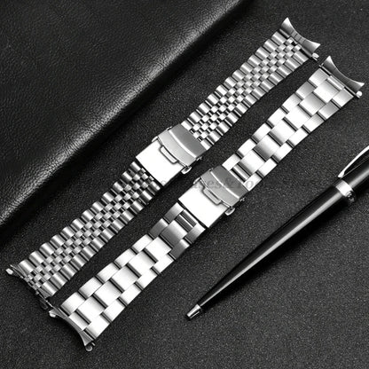 Luxury Solid Stainless Steel Band 18mm 19mm 20mm 21mm 22mm Straps for Seiko for Jubilee for Oyster Belt Men's Watch Accessories