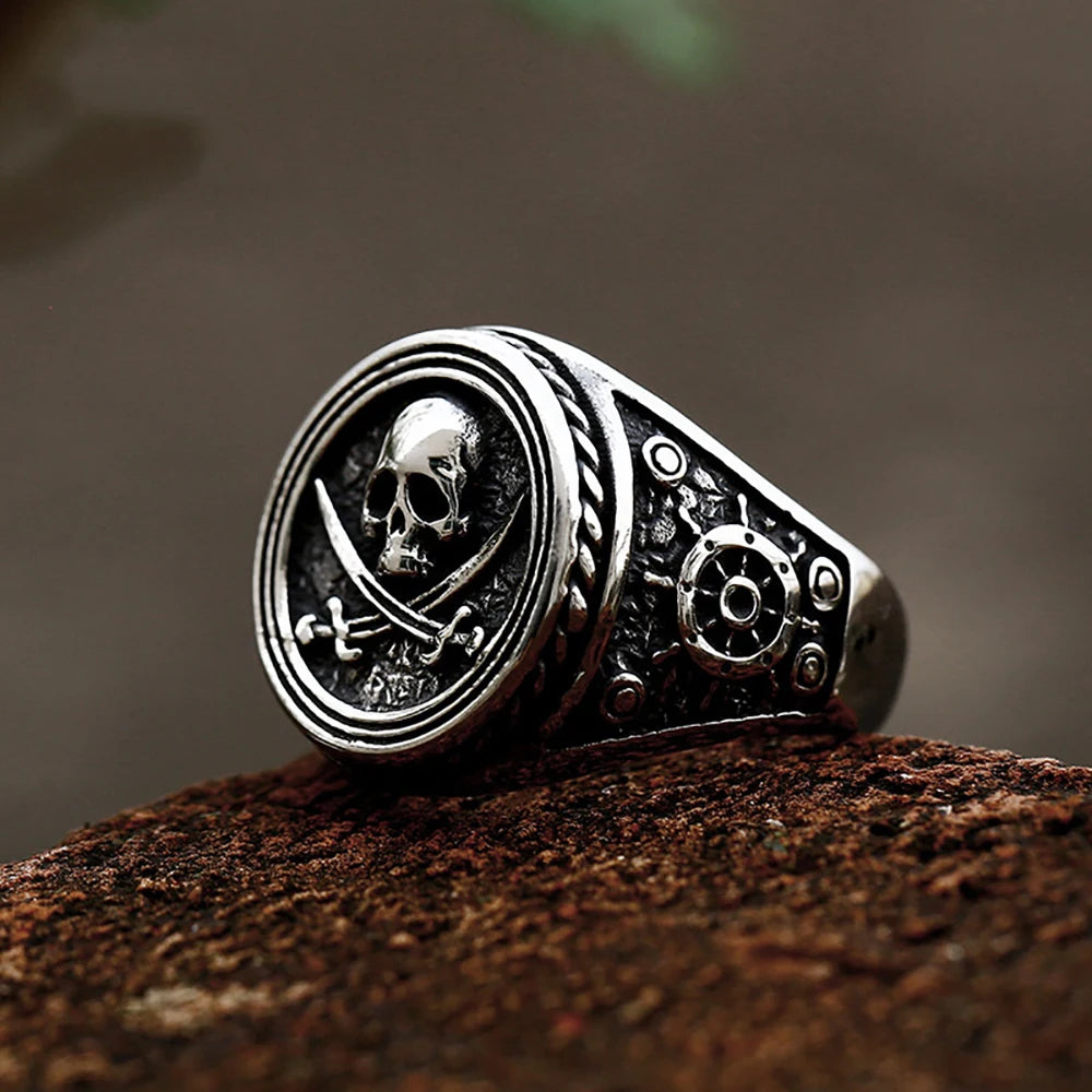 Retro Detailed Stainless Steel 3D Lion Head Rings For Men Punk Gothic Rock Animal Ring Domineering Biker Jewelry Accessories