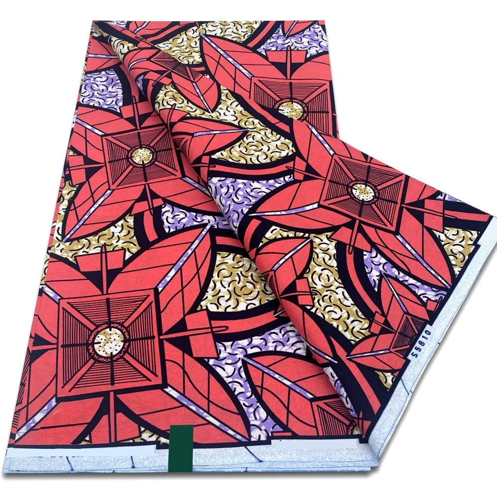 African Real Wax Prints Fabric Ankara Wax 100% Cotton Fabric Guaranteed Veritable Original Sewing Material