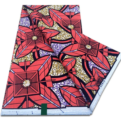 African Real Wax Prints Fabric Ankara Wax 100% Cotton Fabric Guaranteed Veritable Original Sewing Material