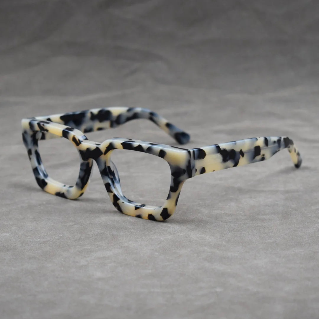 Luxury Thicken Acetate Reading Glasses Men Women Anti Blue Light Prescription Glasses Myopia Hyperopia Oversized Square Eyewear
