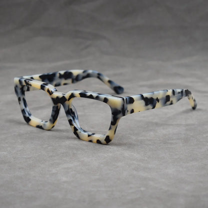 Luxury Thicken Acetate Reading Glasses Men Women Anti Blue Light Prescription Glasses Myopia Hyperopia Oversized Square Eyewear
