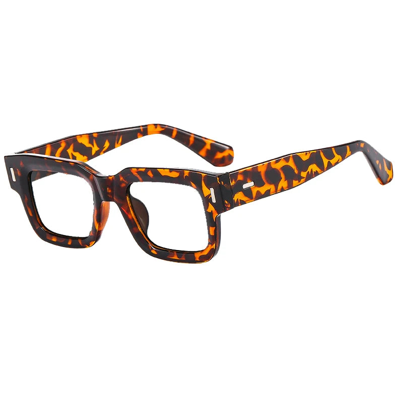 Retro Men Tea Color Square Reading Glasses Women Female Clear Resin Lens Big Eyeglasses Frame Presbyopic Glasses Oculos De Grau