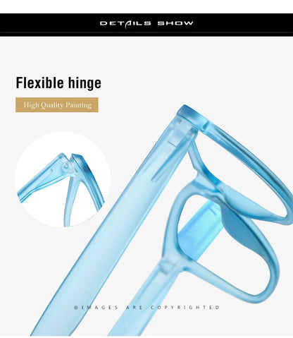 Men CR39 Lenses Reading Glasses Prescription Optics Myopia Presbyopic Eyewear Blue Light Blocking TR90 Colorful Eyeglasses Frame